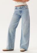 Pieces Pcselma Lw Wide Jeans Lb Light Blue Denim 32/30