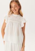 VERO MODA Vmtrine Sl Lace Top  Snow White S