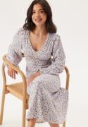 Happy Holly Structured Dress Offwhite/Patterned 44/46