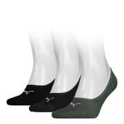 Puma Strumpor 3P Footie Socks Svart/Grön Strl 43/46