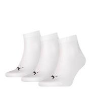 Puma Strumpor 3P Quarter Socks Vit Strl 35/38