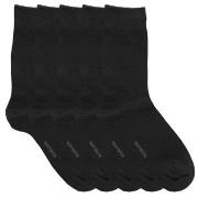 Resteröds Strumpor 5P Organic Cotton Socks Svart Strl 40/45 Herr