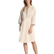 Calida Cosy Shower Bathrobe Creme bomull Medium Dam