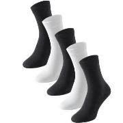 Schiesser Strumpor 5P Women Socks Svart/Vit Strl 35/38 Dam