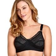 Miss Mary Cotton Dots Soft Bra BH Svart D 80 Dam