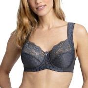 Miss Mary Jacquard And Lace Underwire Bra BH Mörkgrå B 80 Dam