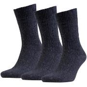 Amanda Christensen Strumpor 3P Supreme Wool Sock Antracit Strl 43/46