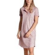 Calida Lovely Nights Sleepshirt Rosa Mönstrad bomull Large Dam