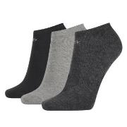 Calvin Klein Strumpor 3P Chloe Cotton CK Logo Liner Socks Grå Strl 37/...