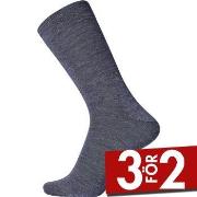 Egtved Strumpor Wool Twin Sock Blå Strl 40/45