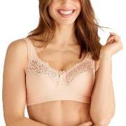 Swegmark BH Cotton Bloom Fairtrade Soft Bra Creme bomull C 75 Dam