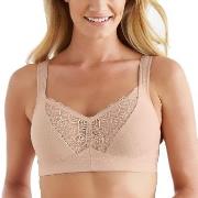 Swegmark BH Wellness Dots Organic Soft Bra Beige ekologisk bomull C 75...