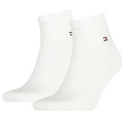 Tommy Hilfiger Strumpor 2P Men Quarter Sock Vit Strl 39/42 Herr