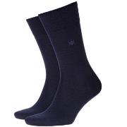 Burlington Strumpor Leeds Wool Sock Marin Strl 40/46 Herr