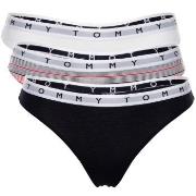 Tommy Hilfiger Trosor 3P Essentials Thong Vit/Marin bomull Small Dam