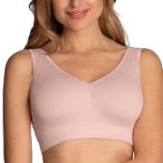 Anita Lotta Bralette BH Ljusrosa nylon X-Large Dam