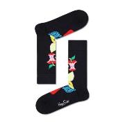 Happy socks Strumpor Fruit Stack Sock Svart mönstrad bomull Strl 41/46