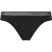 Calvin Klein Trosor Seductive Comfort Thong With Lace Svart Small Dam