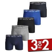 Björn Borg Kalsonger 5P Essential Shorts Solids Blå/Grå bomull Small H...