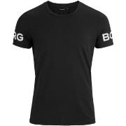 Björn Borg Performance Tee Svart polyester X-Large Herr