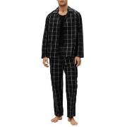 BOSS Urban Long Pyjama Svart bomull Large Herr