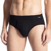 Calida Kalsonger Cotton Code Brief With Fly Svart bomull Medium Herr