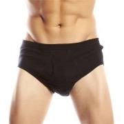 JBS Kalsonger Basic Fly Brief Svart bomull XX-Large Herr