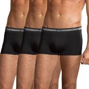 Jockey Kalsonger 3P Cotton Stretch Short Trunk Svart bomull Large Herr