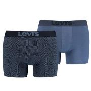 Levis Kalsonger 2P Base Herringbone Boxer Blå bomull X-Large Herr