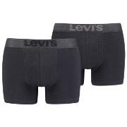 Levis Kalsonger 2P Organic Cotton Base Boxer Svart bomull Medium Herr