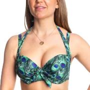 Missya Rose Bikini Strapless Halterneck Print Grön E 75 Dam