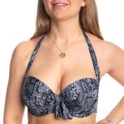 Missya Rose Bikini Strapless Halterneck Print Svart mönstrad E 75 Dam