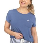 Missya Softness Modal T-shirt Blå modal Small Dam