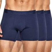 Panos Emporio Kalsonger 3P Base Bamboo Cotton Boxer Marin Small Herr