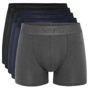 Resteröds Kalsonger 10P Gunnar Bamboo Boxer Grå/Blå Medium Herr