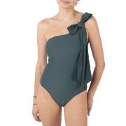 Missya Capri One Shoulder Swimsuit Mörkgrön 36 Dam