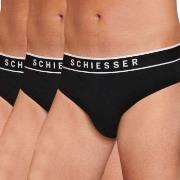 Schiesser Kalsonger 3P 95-5 Organic Cotton Rio Brief Helsvart bomull S...