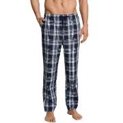 Schiesser Mix and Relax Woven Lounge Pants 3XL Blå Mönstrad vävd bomul...