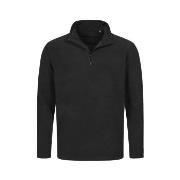 Stedman Active Fleece Half-Zip For Men Svart polyester X-Large Herr