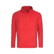 Stedman Active Fleece Half-Zip For Men Röd polyester Medium Herr