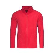 Stedman Active Fleece Jacket For Men Röd polyester Large Herr