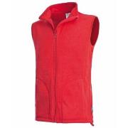 Stedman Active Fleece Vest For Men Röd polyester Large Herr