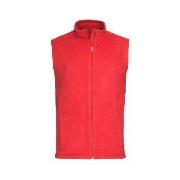 Stedman Active Fleece Vest For Men Röd polyester XX-Large Herr