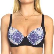 Sunseeker Tribe Attack Underwire Bikini Bra Svart mönstrad D 38 Dam