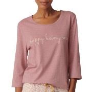 Triumph Lounge Me Cotton Top Rosa bomull 44 Dam