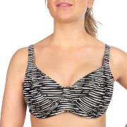 Trofe Graphic Nice Underwired Bikini Bra Svart/Vit E 46 Dam