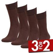 Amanda Christensen Strumpor 4P Bamboo Crew Socks Brun Strl 47/50
