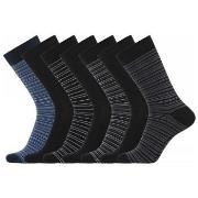 Dovre Strumpor 7P Bamboo Socks Svart/Blå Strl 41/45 Herr