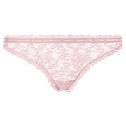 Calvin Klein Trosor CK One Lace Thong Ljusrosa nylon Large Dam