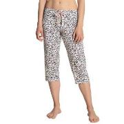 Calida Favourites Dreams Capri Pants Vit Mönstrad bomull Medium Dam